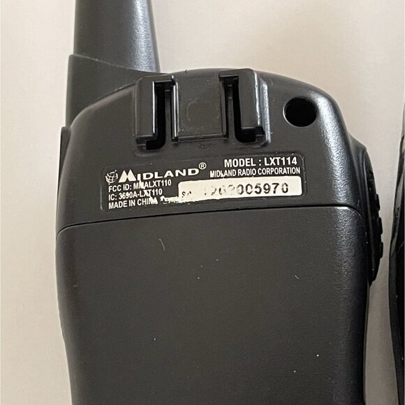 Midland X-Tra Talk LXT114 Black Two Way Radio Walkie Talkies Black 18-Miles - Picture 7 of 16